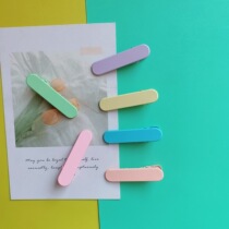 5cm versatile frosted widened round hairpin with two ends oval hairpin macaron bangs clip