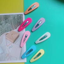 Korean version for women cute and versatile color clips side clips girl Internet celebrity frosted clips adult set hair clips