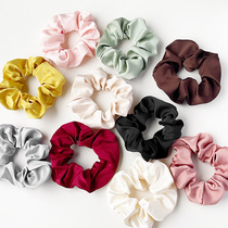 Hot selling large intestine hair tie for women with ponytail and hair rope tied hair accessories single sided hemp hair tie