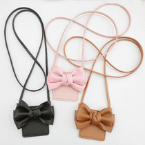 New Leather Card Bag Inclined Cross Diy Ornament Accessories Handwoven Butterfly Knot Skew Cross Cell Phone Shell Accessories