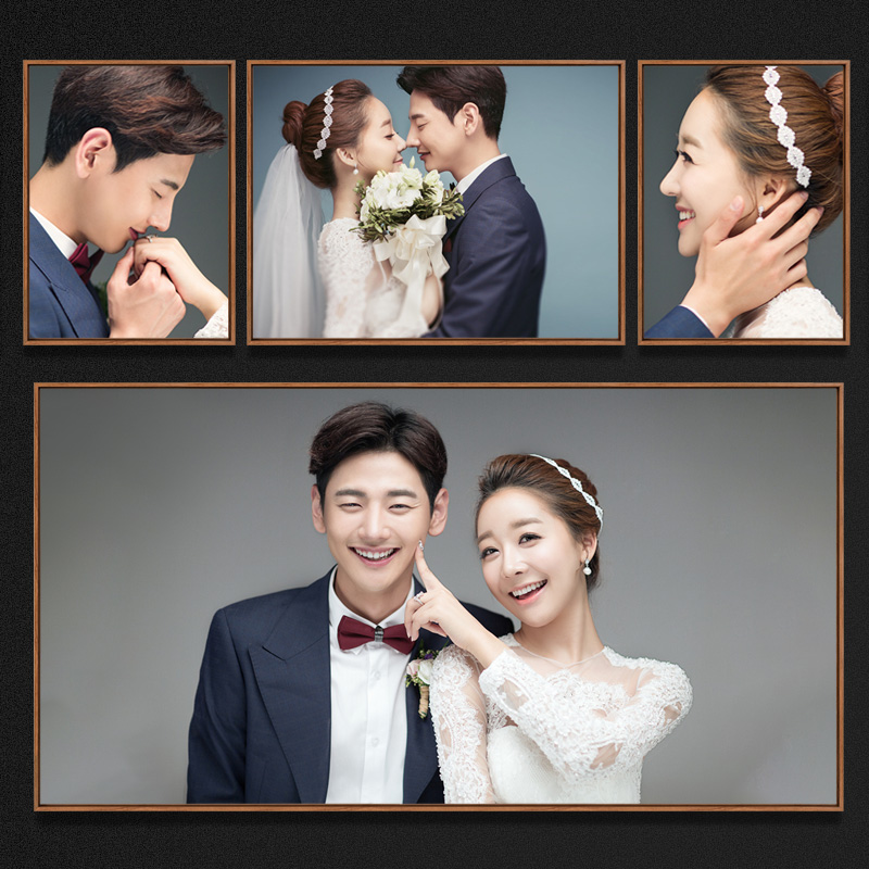 Photo frame hanging wall creative minimalist wedding dress photo magnified to make combined suit 243648 inch plus wash photos