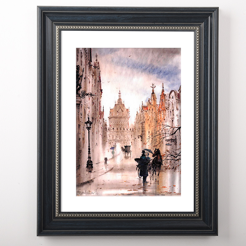 Eurostyle large picture frame outer frame mounted wall-mounted wall 16 16 18 18 24 24 36 inch 4K American retro photo frame custom