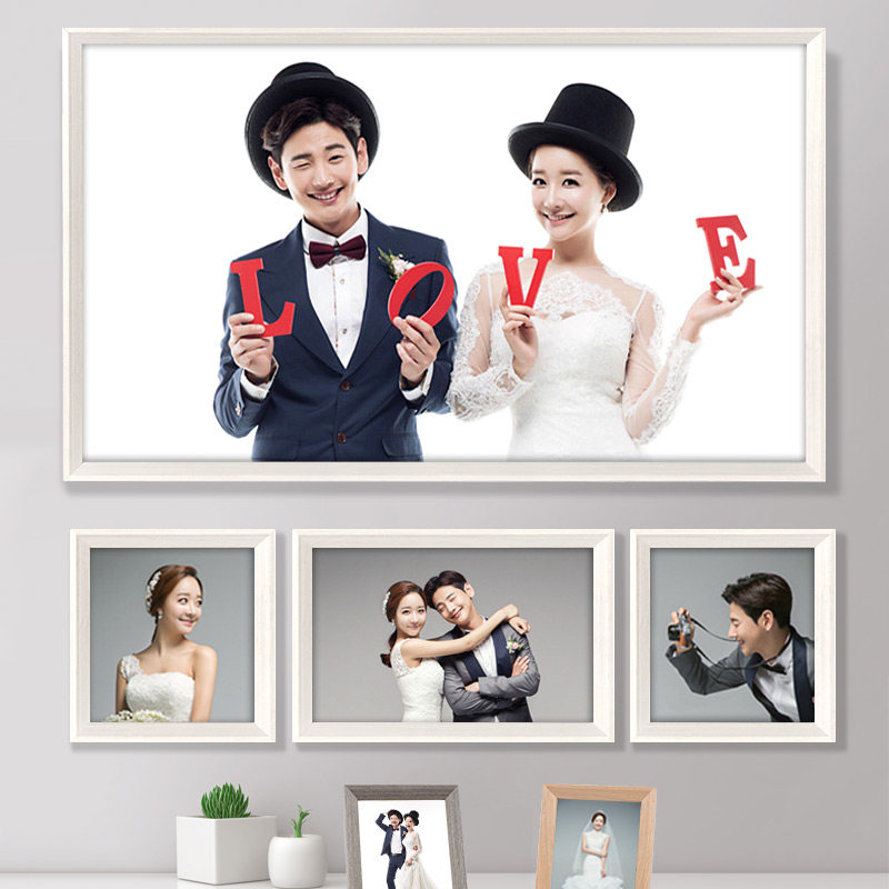 Wedding Dress Photo Wash Photo Plus Photo Frame Swing Table 6712162436 Inch Creative Picture Frame Outer Frame Hanging Wall Brief Custom Made