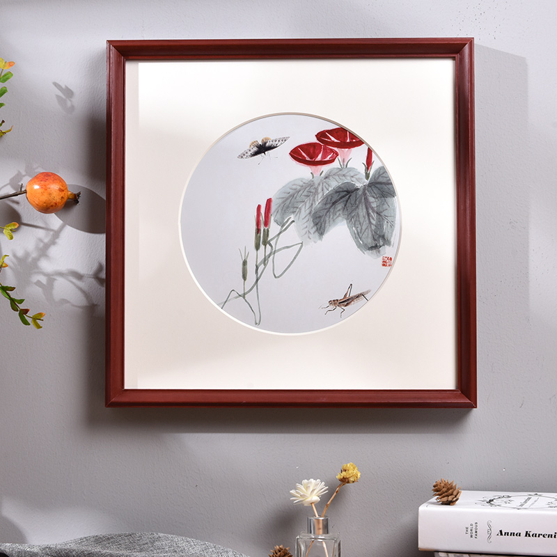 Solid wood square frame frame of national painting frame canvas cardboard 333850 new Chinese frame frame mounting wall customization