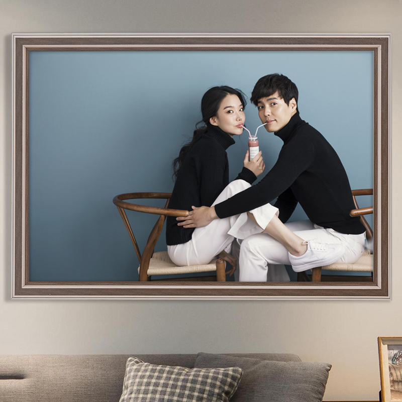 Eurostyle minimalist wedding photo photo frame hanging wall 20 24 36 inch photo gallery wedding photos Full family Foodframe set to customize