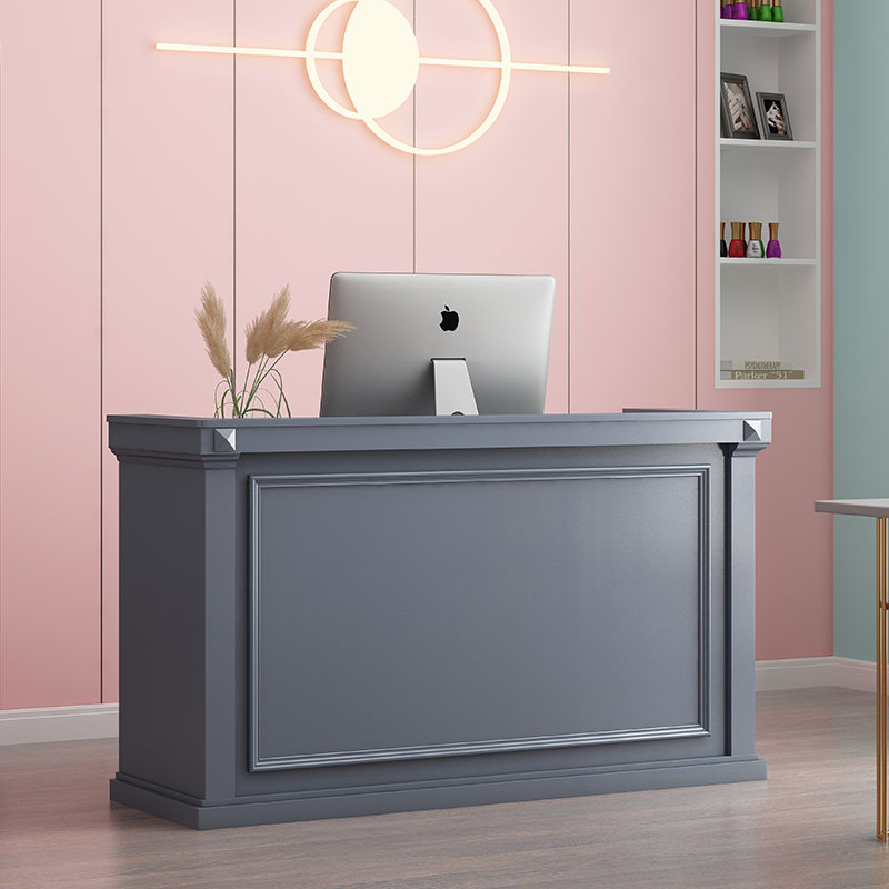 Clothing store cashier counter shop small counter women's clothing store bar simple modern beauty salon front desk reception desk