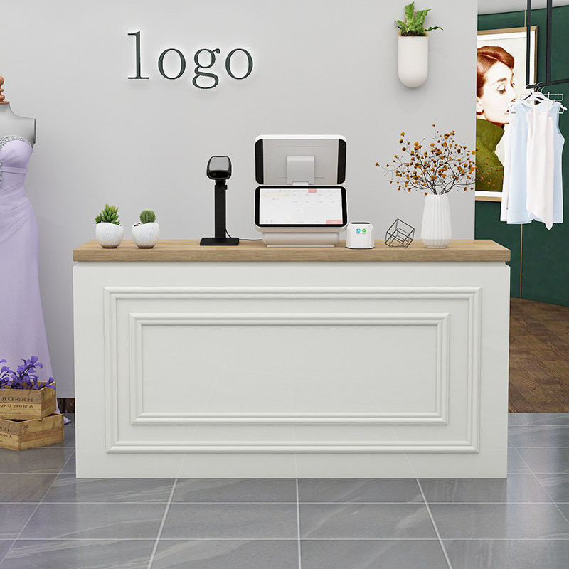 Cash counter Simple modern clothing store small beauty salon front desk milk tea shop Nordic bar table commercial