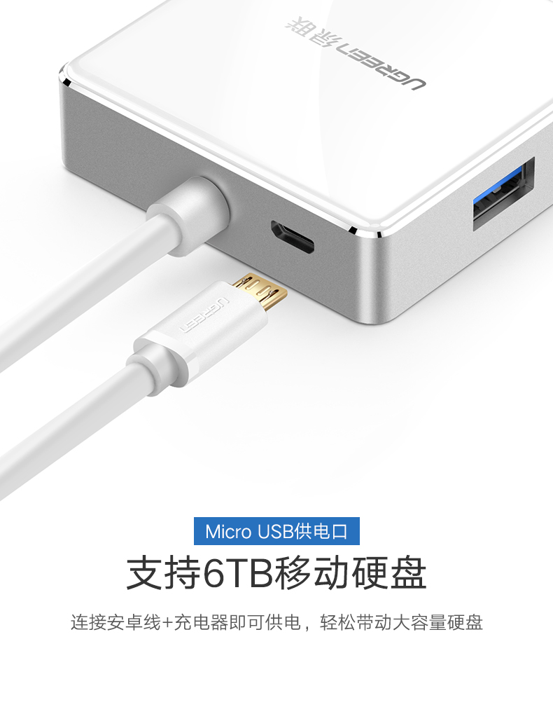 Màu xanh lá cây USB3.0 splitter với một máy tính tốc độ cao chậm Bốn bên ngoài usb bộ chuyển đổi nhiều SAS nở tap bộ chuyển đổi usb hub cổng mở rộng trung tâm máy tính xách tay với sức mạnh - USB Aaccessories quạt mini