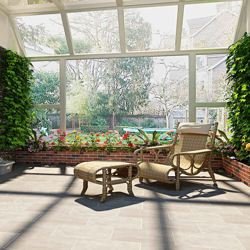 Villa greenhouse custom bridge aluminum door and window aluminum alloy wall balcony tempered glass floral