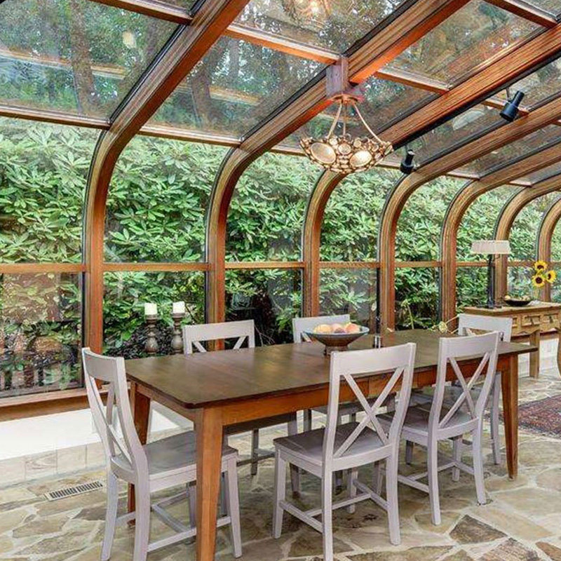 Greenhouse Custom Ceiling Terrace Terrace Mobile Greenhouse Roof Decoration Steel Frame Garden Terrace Sky Well Veranda