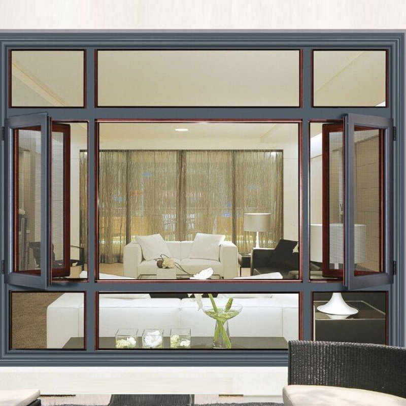 Beijing Fengtai flat window broken bridge aluminum doors and windows custom aluminum alloy doors and windows seal balcony floor-to-ceiling windows soundproof glass windows