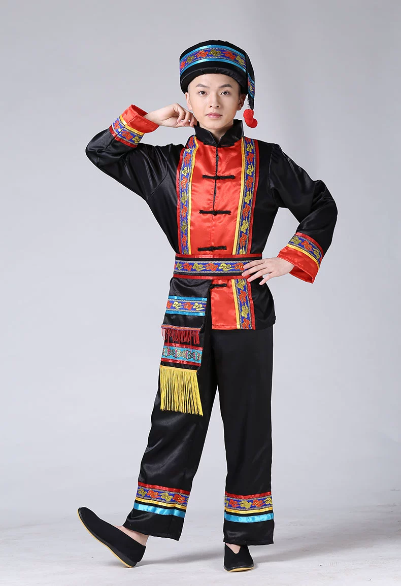 Quần áo Yi mới, trang phục Zhuang nam, Miao, Dai, trang phục múa thiểu số Tujia, người lớn