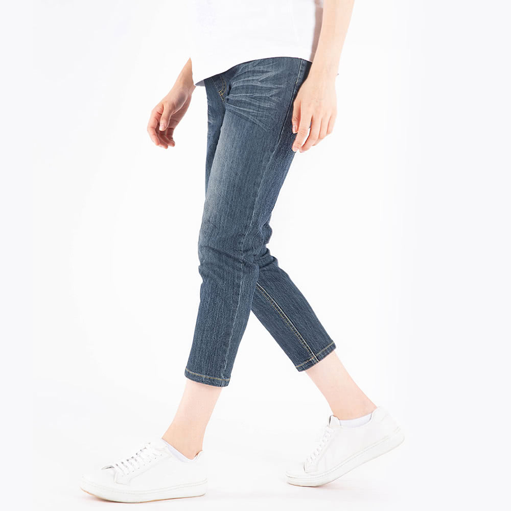 Chini 100 Lap Light Wash Color shaped denim 7 Pants Pregnant pregnant with seven Pants Gestation Jeans T4F55