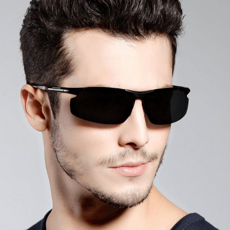 2022 Spring Summer Polarized Sunglasses Wave Male Sunglasses Sports Cool Aluminum Magnesium Driver Driving Mirror Sunglasses