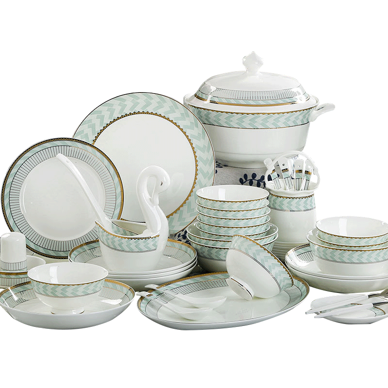 Orange leaf ipads porcelain tableware dishes suit household European - style combination notes in jingdezhen ceramics Chinese dishes chopsticks