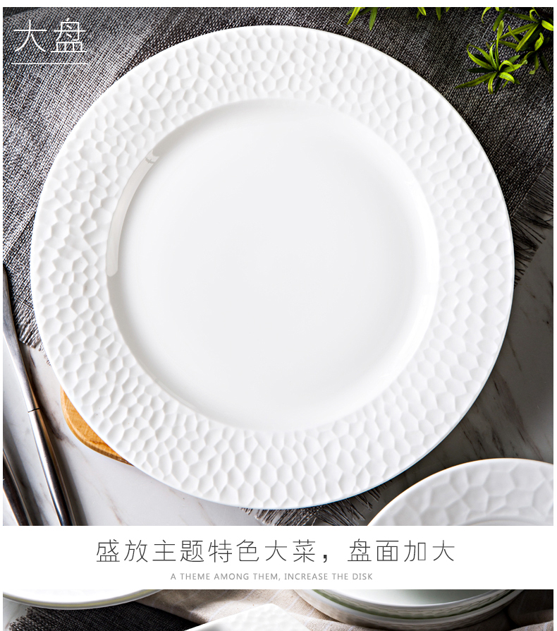 Orange leaf ipads porcelain tableware under the glaze color dishes suit Chinese dish combination JingNing home European jingdezhen ceramics