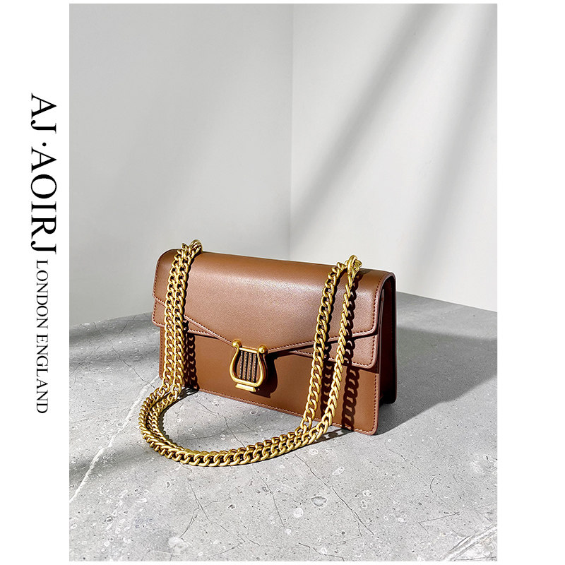 British little AJ AOIRJ small square bag leather cross-body chain bag women's 2020 new premium sense Dionysus bag