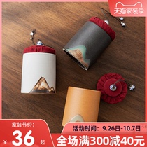 Tea cans tea cans small household ceramics Puer tea boxes portable mini travel packaging seals