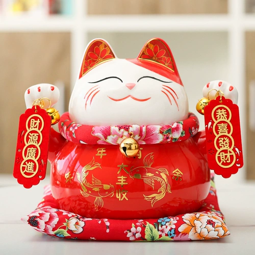 Fortune Cat Diseam Большой Деньги Танк Дом Гостиной Офис Магазин Магазин Открытые подарки подарки для Fortune Cat