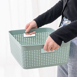 Thickened desktop storage basket household plastic storage box toys snacks sundry storage basket student dormitory storage basket