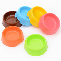 Food plate cat bowl plastic candy color cute dog single bowl cat teddy golden retriever small dog pet bowl p