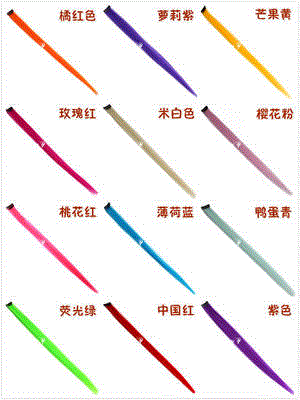 无痕真发接发片彩色贴片假发片彩色接发束真发挑染发片