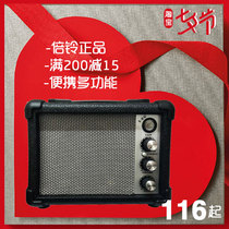 Double Bell Belcat Mini-Speaker Multifunction Distortion Portable Thumbs Karimba Wood Guitar Jukri Riri