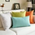 Dày linen vải gối đệm lớn sofa văn phòng giường pillowcase thắt lưng gối đơn giản lại tùy biến