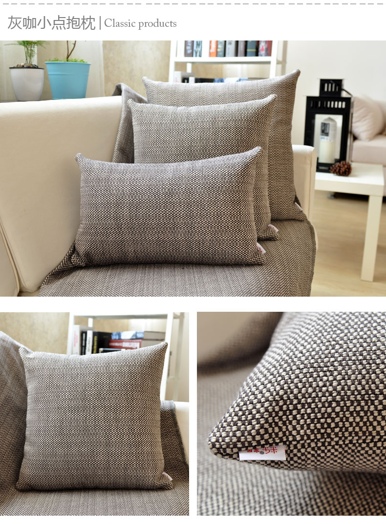 Vải dày lanh lớn gối đệm bao gồm sofa lớn giường đầu gối eo gối trở lại xe eo pad gối và chăn 2 trong 1