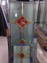 Inlaid glass door craft copper bar home decoration factory direct high-end products European classical mezzanine
