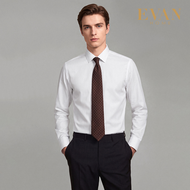 【Stretch Modal】Aifan Home 5 Series Long Sleeve Shirt for Men, Wrinkle-Free, Non-Iron, Business Formal Short Sleeve Shirt