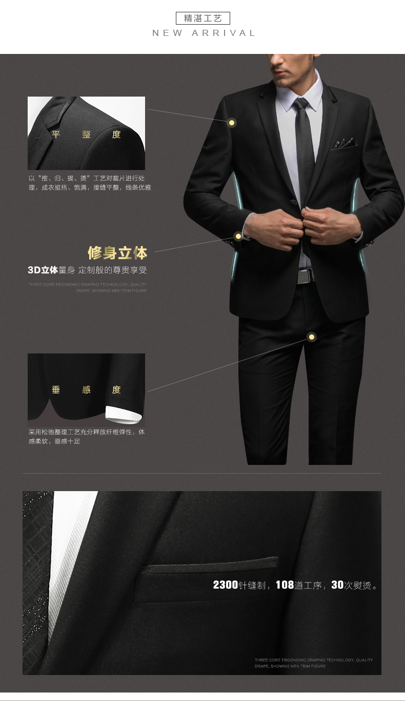 Costume homme EVANHOME en polyester pour automne - Ref 1576985 Image 8