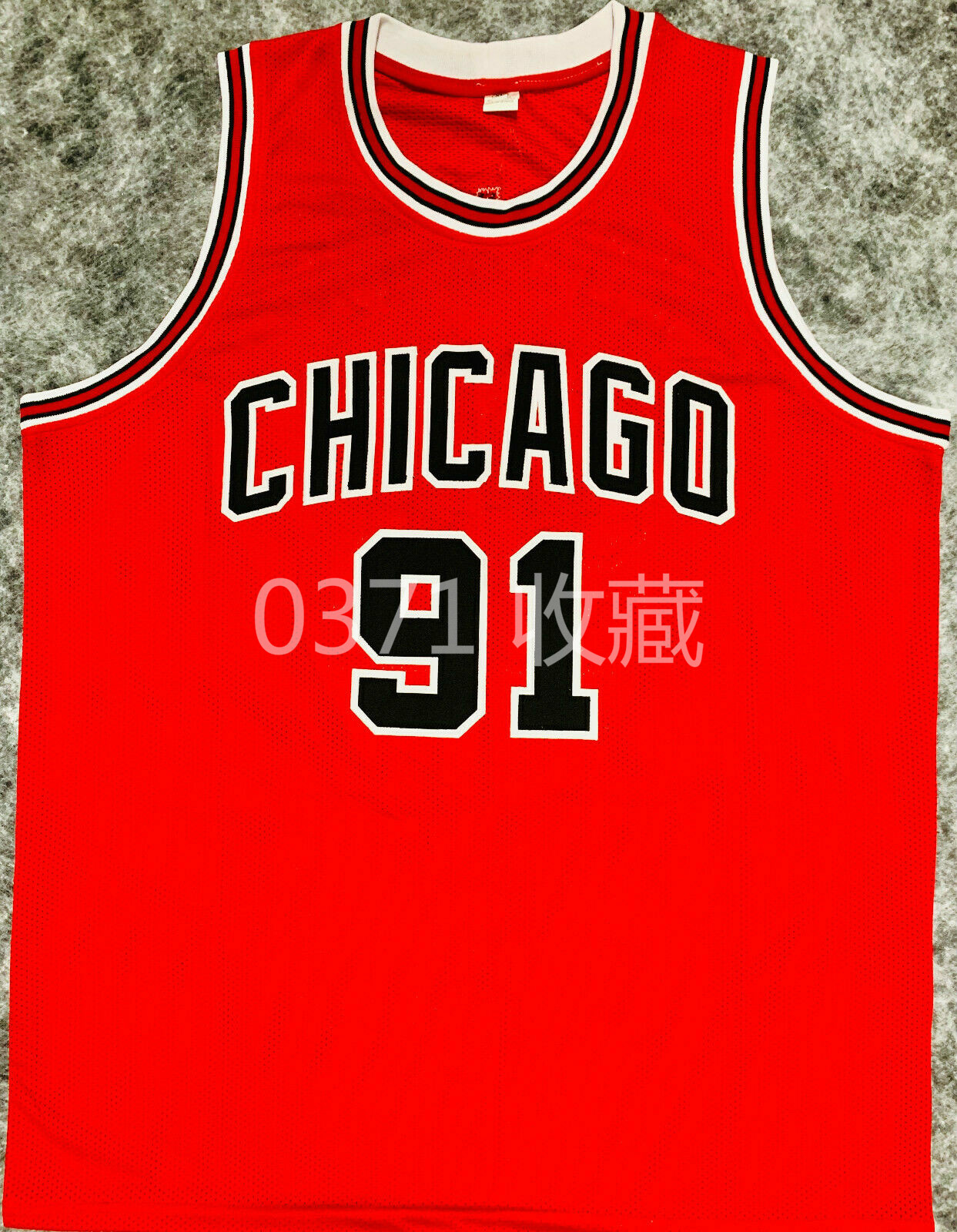 ChicagoldennisRodman Dennis Rodman's autograph jersey BECKETT Full witness