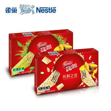 【旗舰店】雀巢脆脆鲨抹茶/黑芝麻口味组合17g*16条*2+潮T*1件-tmall.com天猫 【旗舰店】雀巢脆脆鲨抹茶/黑芝麻口味组合17g*16条*2+潮T*1件-tmall.com天猫