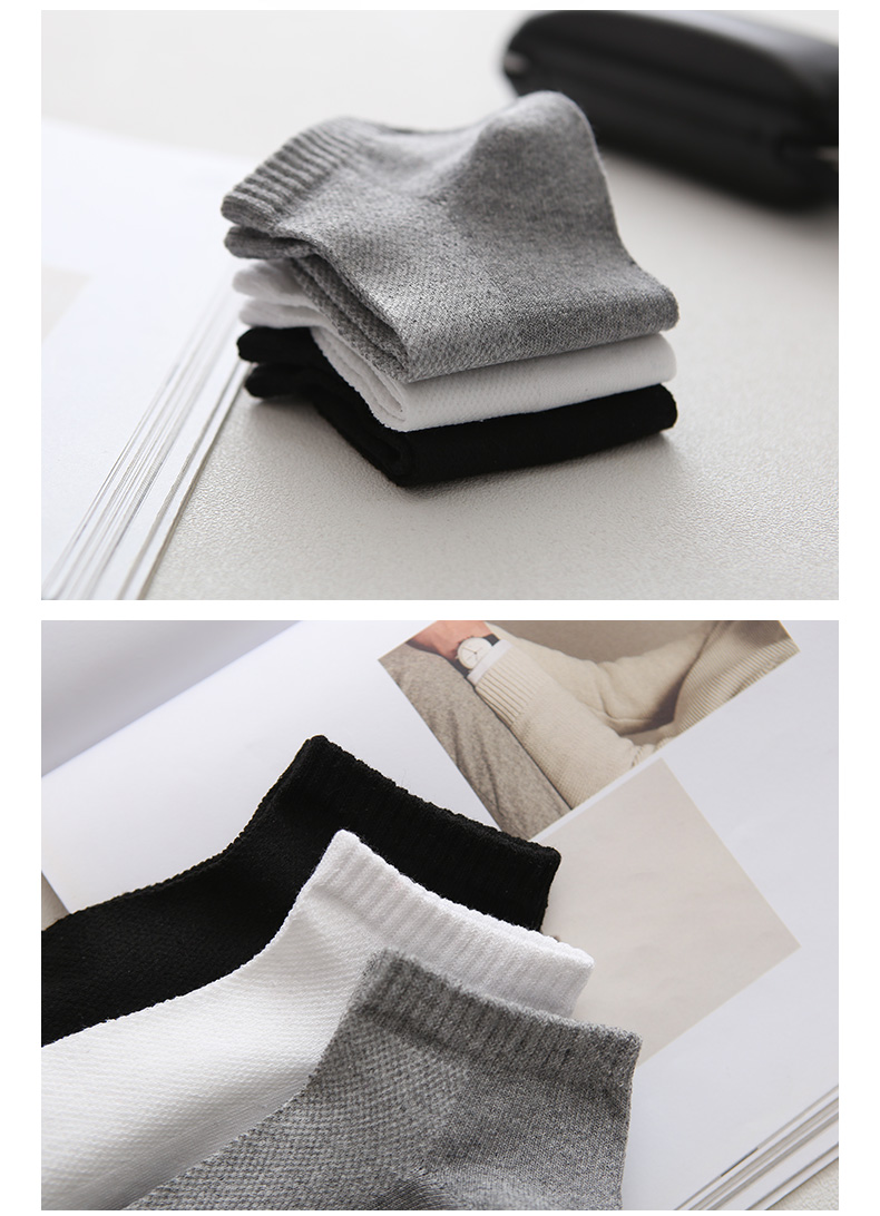 Vớ nam vớ cotton vớ mùa hè ống ngắn khử mùi phần mỏng thấm mồ hôi thấp giúp vô hình miệng nông nam vớ thủy triều - Vớ sợi tre shop tat dep gia re