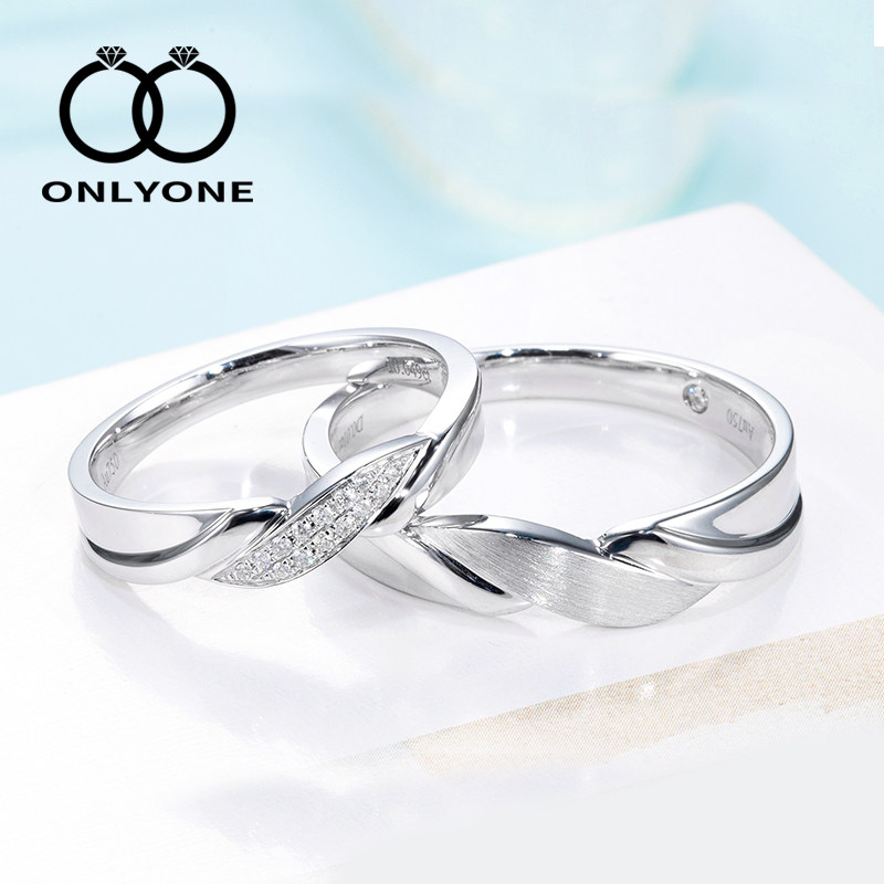 ONLYONE jewelery diamond for the ring 18K Couple wedding ring original design ring female ring male ring