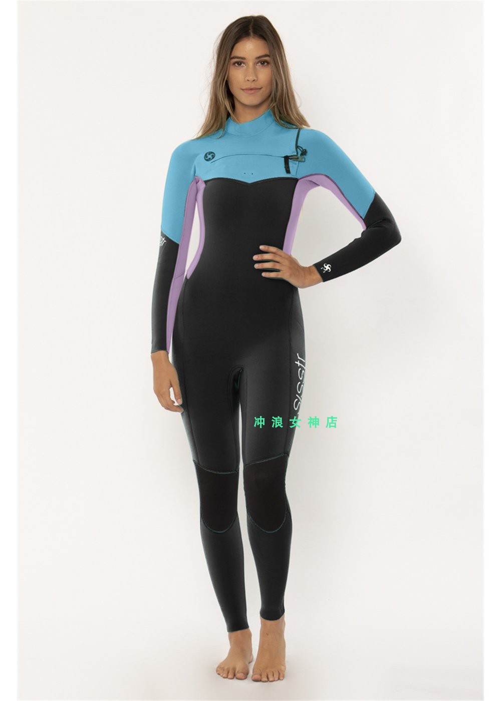 USA sisstrevolution3 2mm Surfing diving Anti-cold suit Female 7 Seas series winter full body