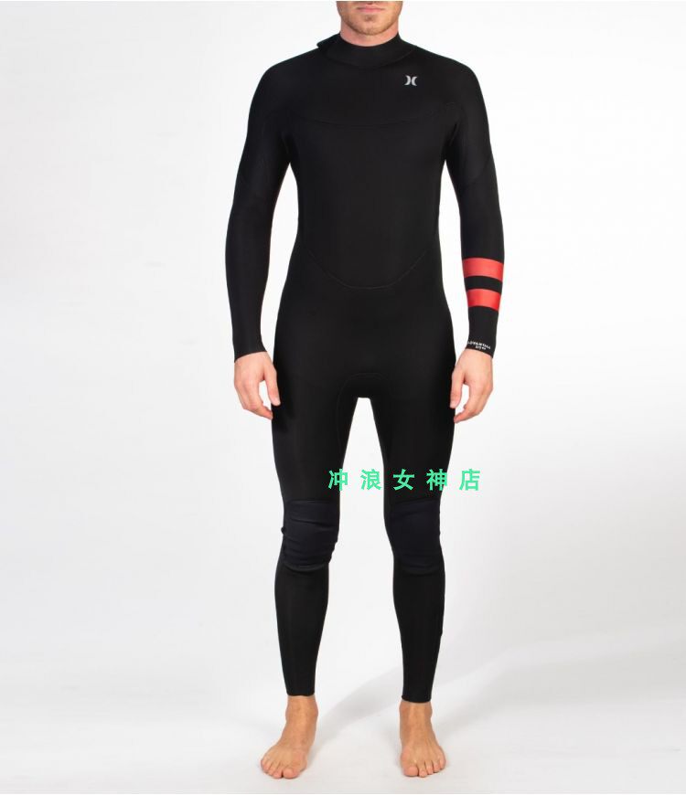 hurley 3 2mm back zipper surf full body cold suit wetsuit wetsuit male surf wetsuit