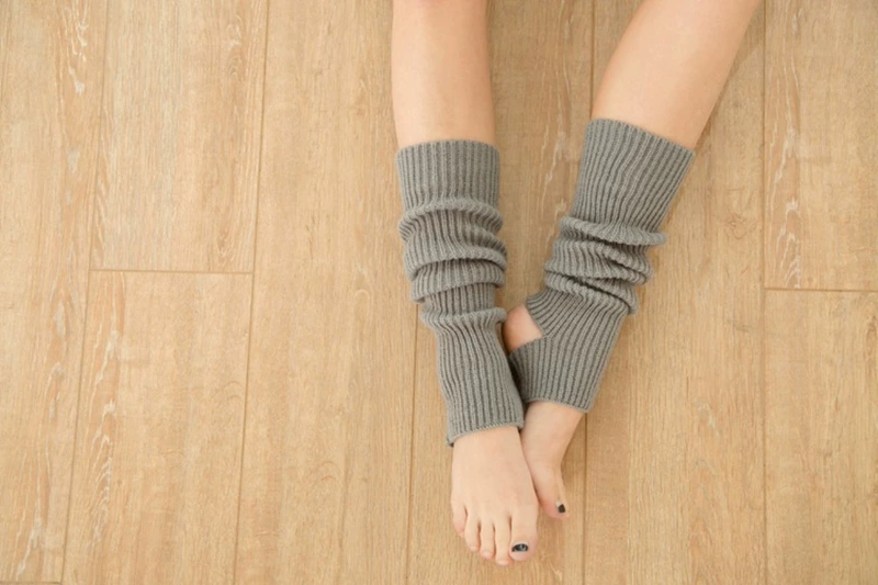 Vớ yoga, chân phụ nữ, múa ba lê, khiêu vũ Latin, xà cạp, chân chống trượt, len, ngắn, mắt cá chân, tập luyện chuyên nghiệp