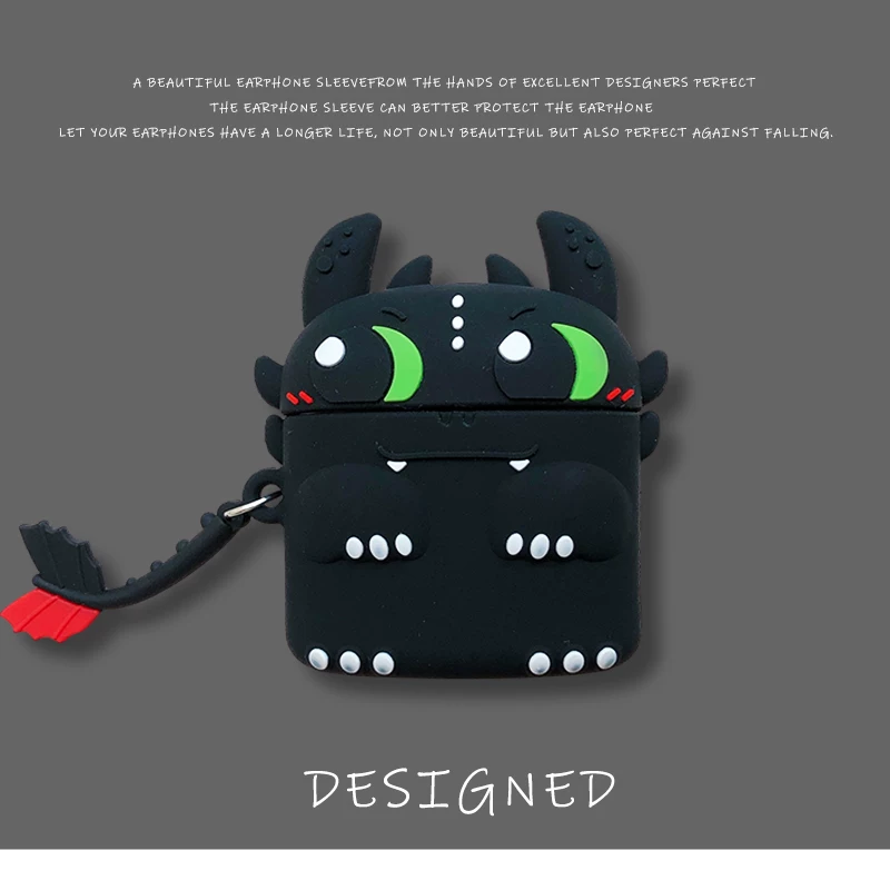 Compatible wireless headphones, cartoon cute silicone protective case, bluetooth