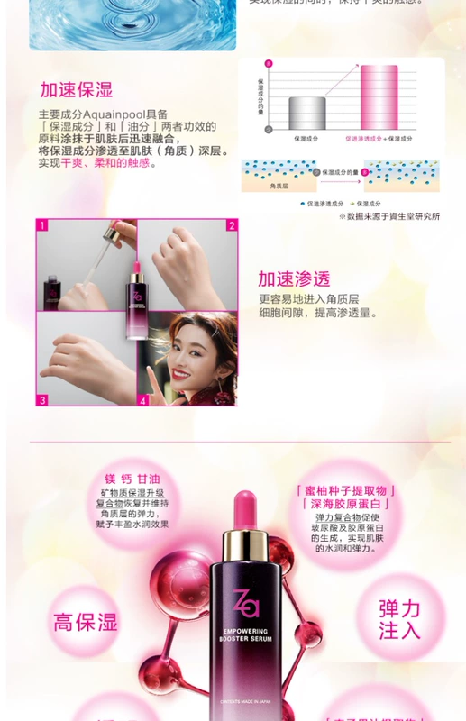 Shiseido Za Ji 芮 Tinh chất dưỡng ẩm giữ ẩm cho da