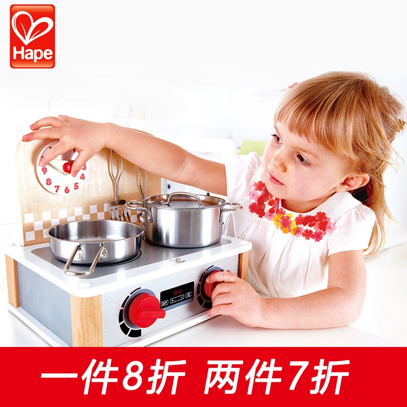 hape hạm cửa hàng mini bếp chơi nhà bếp đồ chơi cô gái cô gái món quà sinh nhật trẻ em bộ đồ chơi - Đồ chơi gia đình