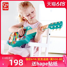 Детская гитара hape尤克里里ukulele儿童小吉他初学者玩具男女孩宝宝四弦琴弹奏