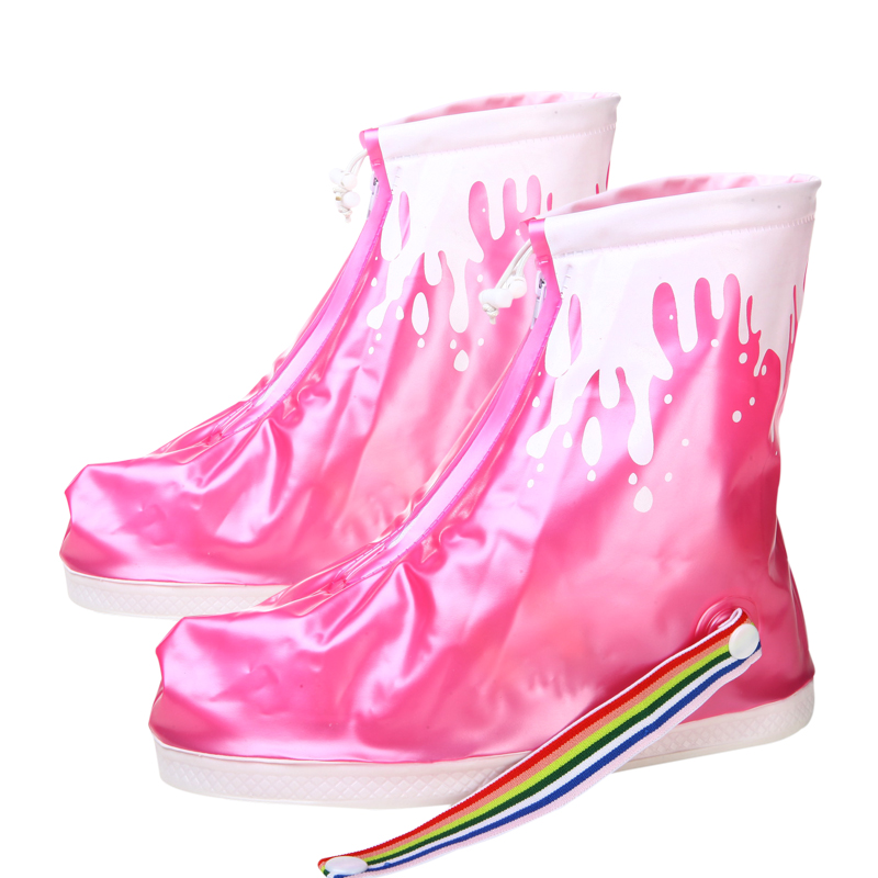 2020 new shoe cover waterproof and rain-proof shoe cover with anti-slip thickened male and female outdoor rain shoes