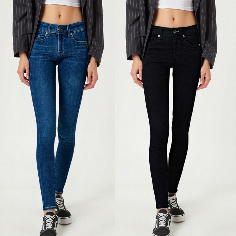 In-Stock 175cm Tall Women's High-Waisted, Stretchy, Slim-Fit, Long-Leg Denim Pants, Spring Style, Original Export Surplus In-Stock 175cm Tall Women's High-Waisted, Stretchy, Slim-Fit, Long-Leg Denim Pants, Spring Style, Original Export Surplus