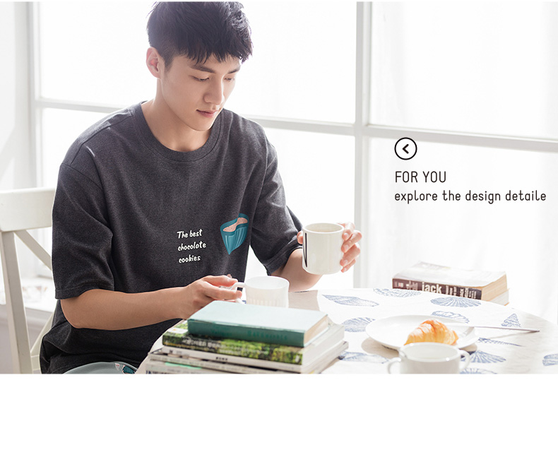 Pyjama mixte en Coton à manche courte - Ref 3005100 Image 9