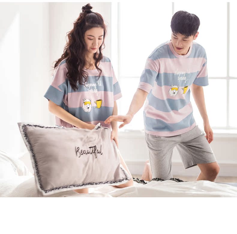 Pyjama mixte en Coton à manche courte - Ref 3005194 Image 9