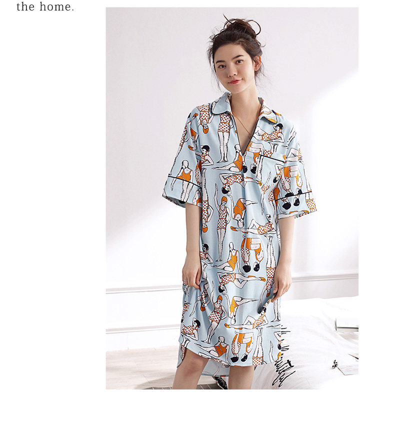 Pyjama mixte en Coton à manchon moyen - Ref 3005186 Image 11