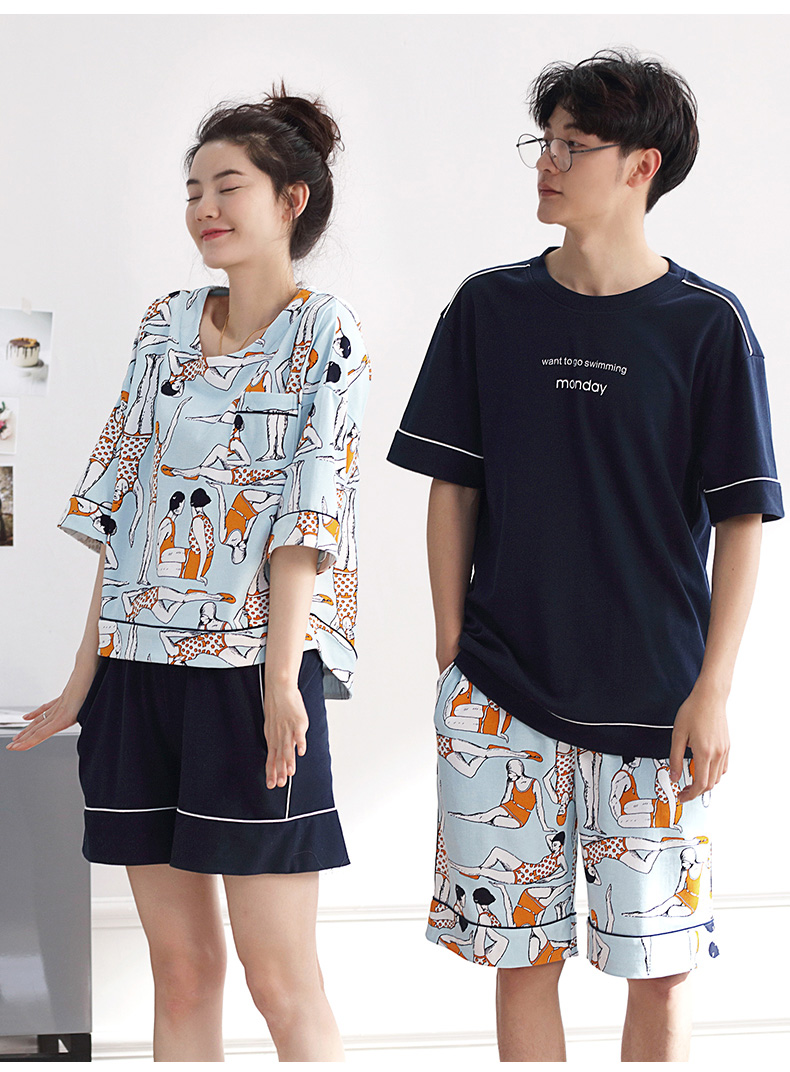 Pyjama mixte en Coton à manche courte - Ref 3005158 Image 17