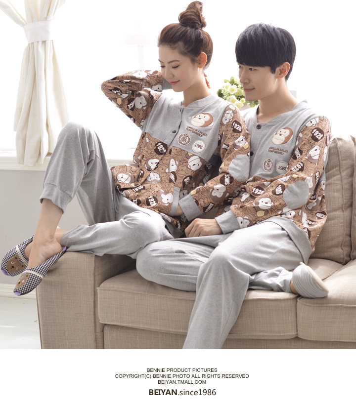 Pyjama mixte en Coton à manches longues - Ref 3005169 Image 6